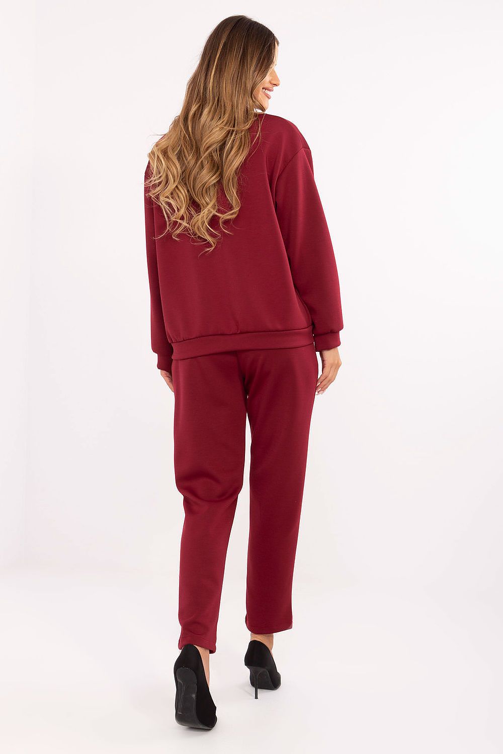 Soft and comfortable luxury women's casual set by Rue Paris, made of butter-like material perfect for everyday elegance.