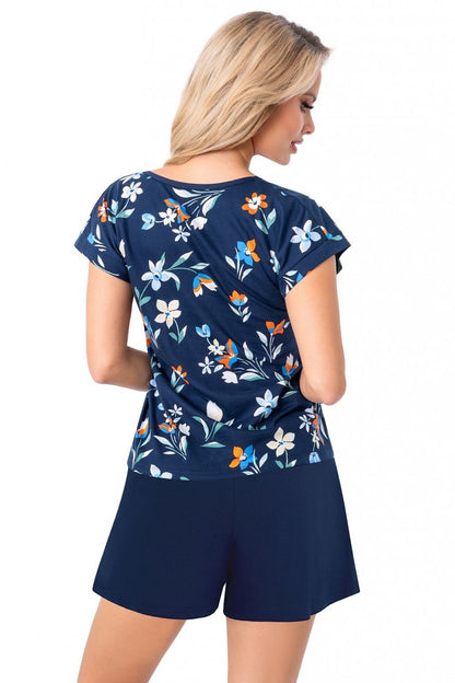 Luxury Women's Cotton Pyjamas Set by Donna featuring short sleeves and shorts, stylish V-neck design, available in sizes S-XXL.