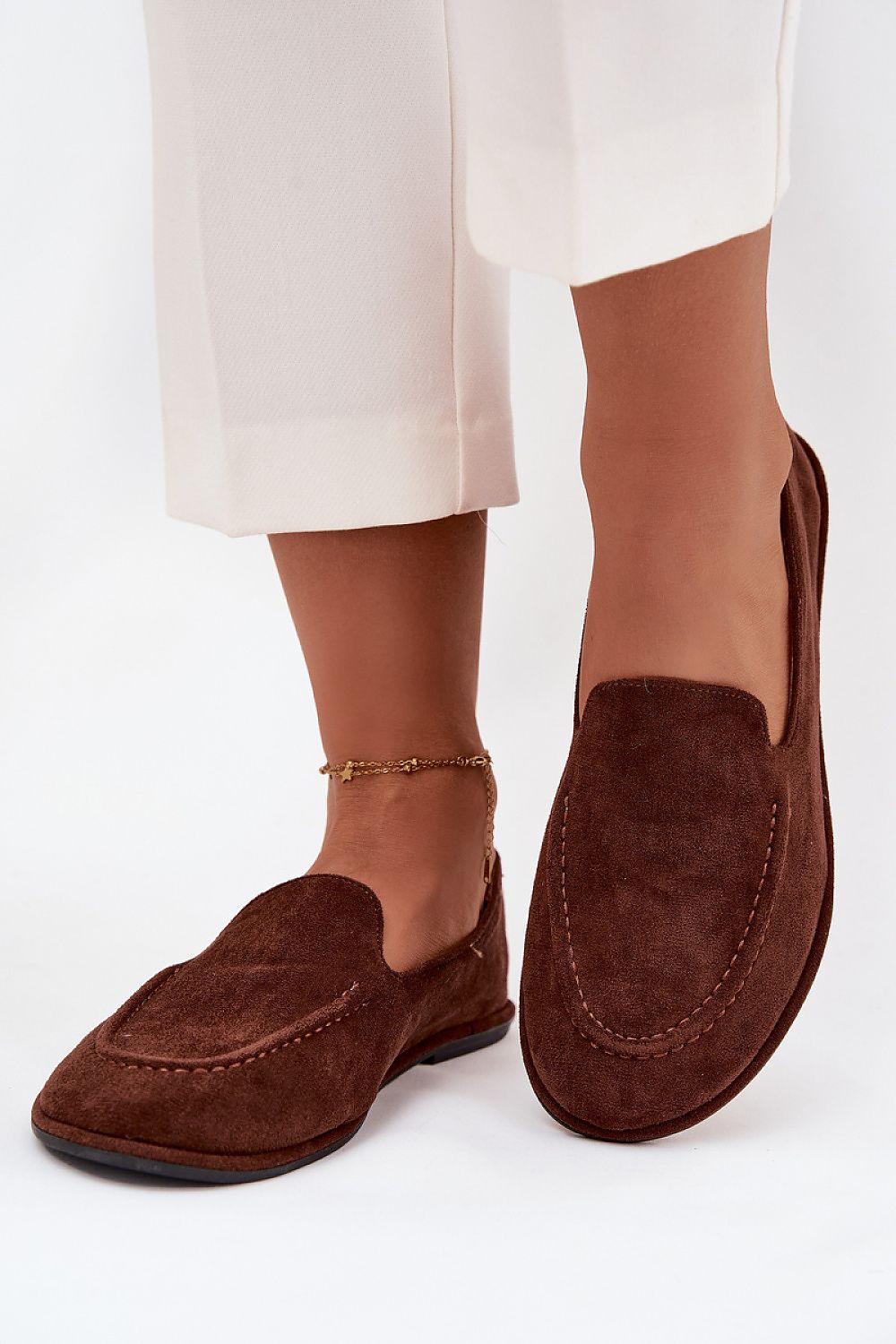 Luxurious women's eco suede moccasins from Step in style showcasing a classic and elegant design, perfect for everyday comfort.