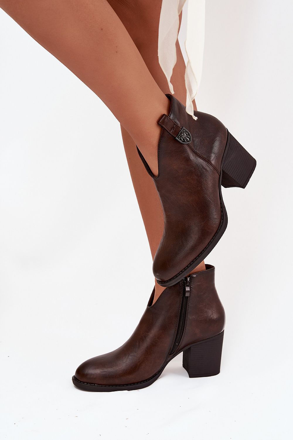 Step in Style eco leather ankle boots with a sleek zipper design for effortless wear and a stylish edge.
