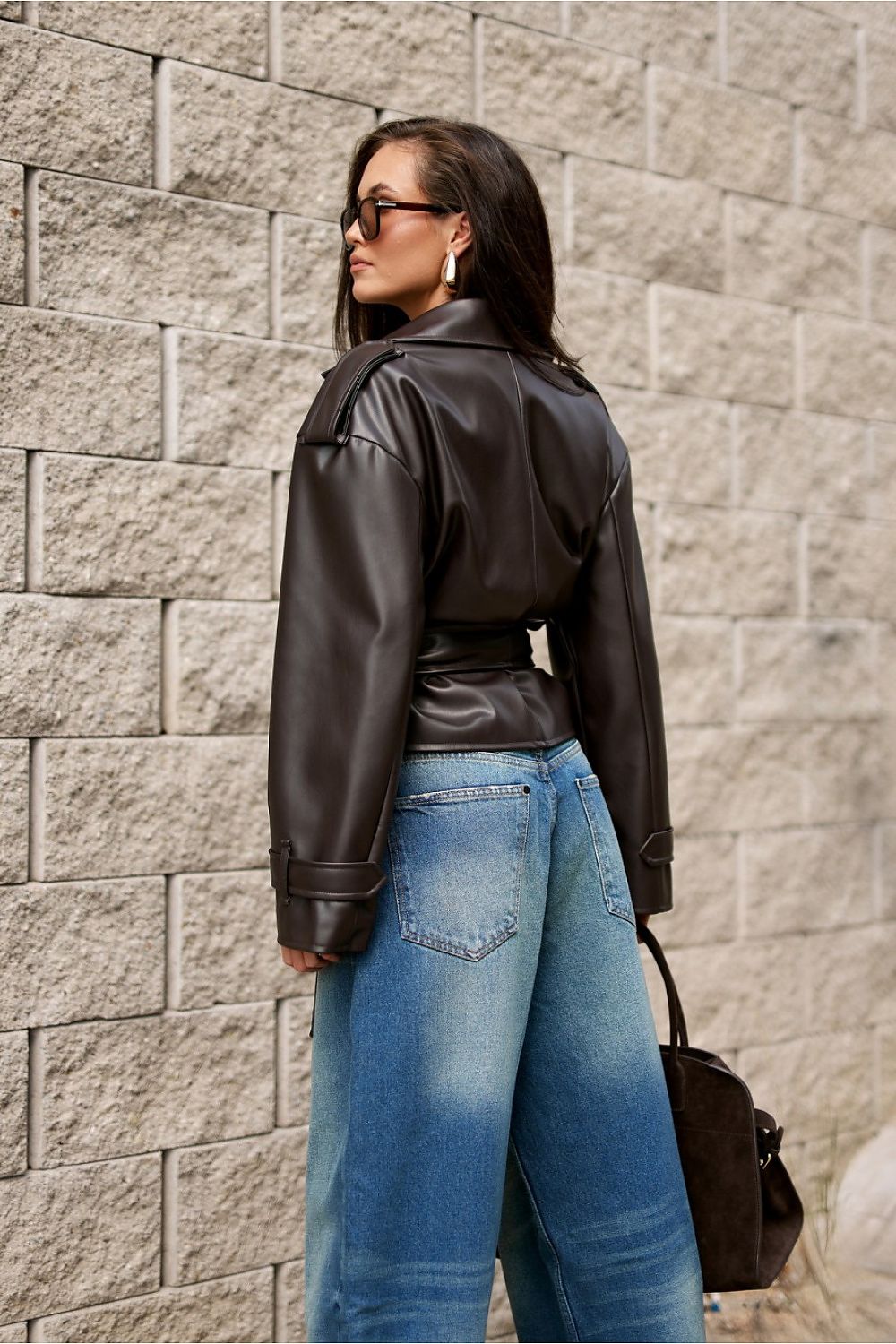 Lorina Jacket by Roco Fashion, styled elegantly with wide lapels and oversized sleeves for a timeless look.