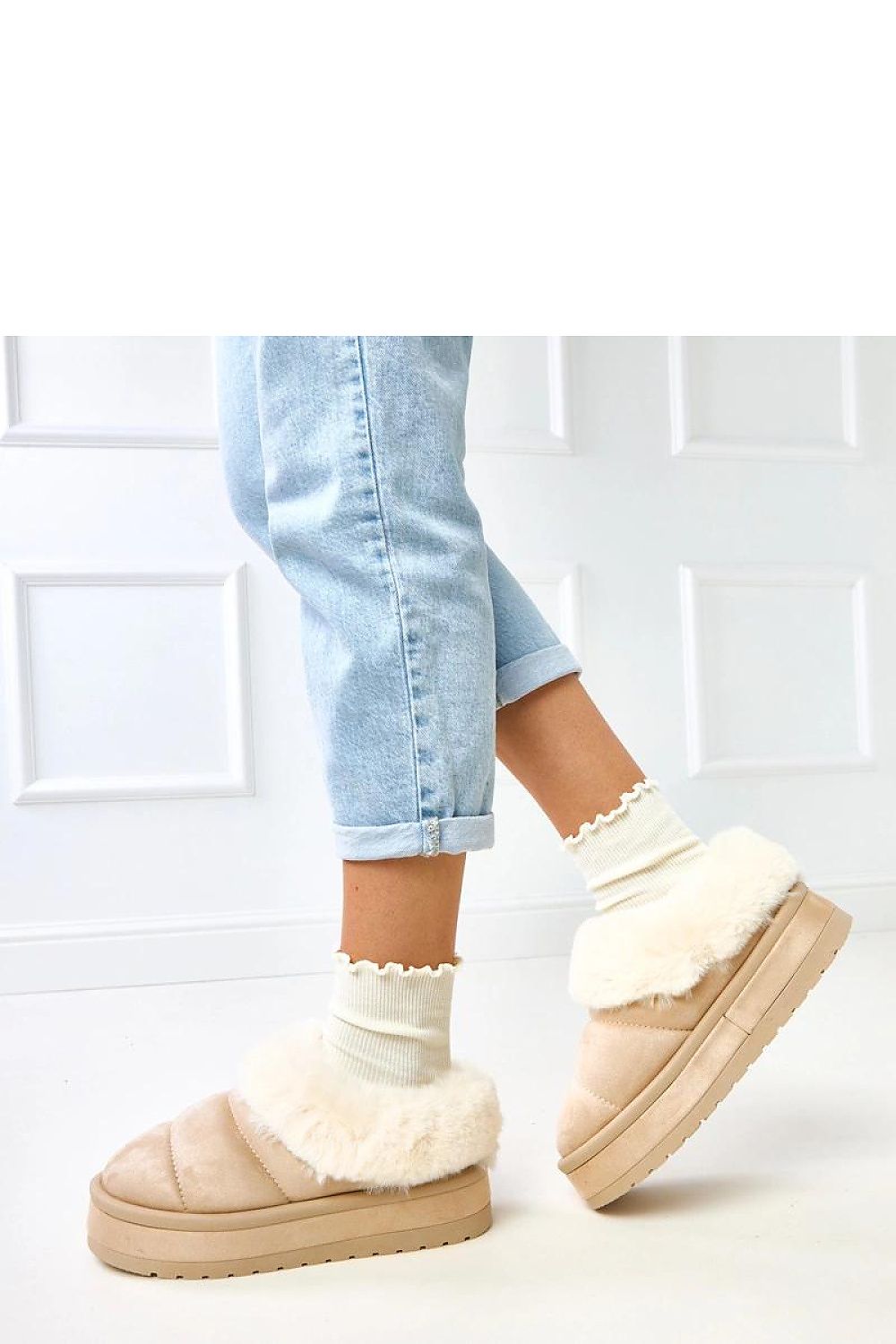 Luxury women's eco-friendly suede snow boots by Solea featuring a soft fur lining for ultimate winter warmth.