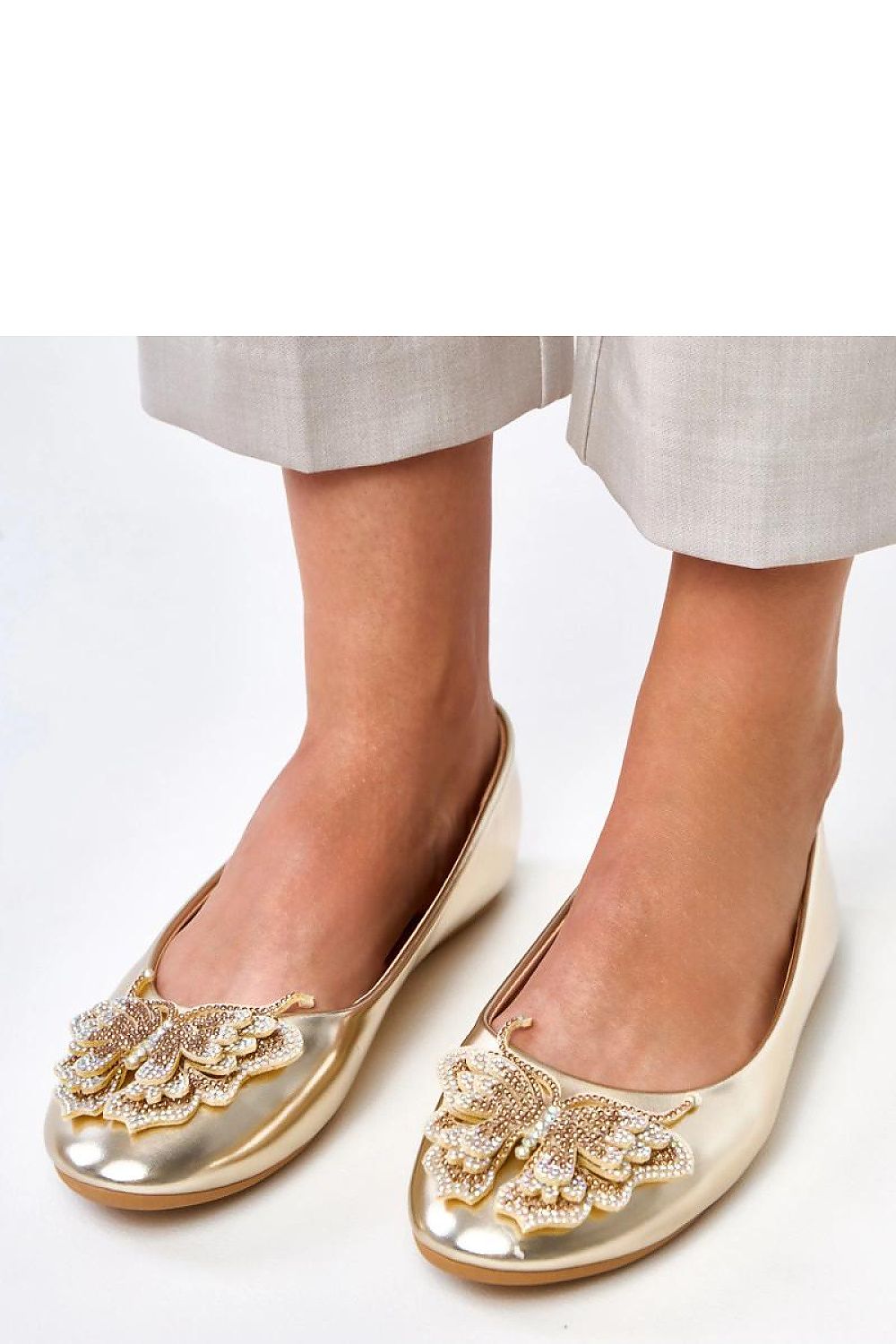Solea Women's Ballet Flats with a beautiful decorative butterfly accent, harmonising comfort and elegance for the modern woman.
