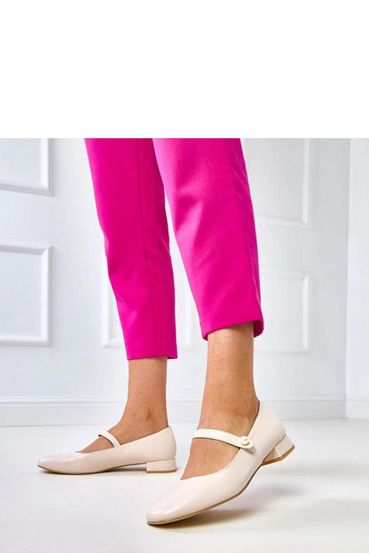 Elegant eco-leather pumps by Solea featuring a decorative pearl strap, perfect for sophisticated styling.