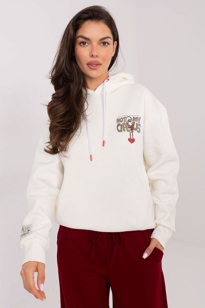 Elegantly designed women's hoodie featuring long sleeves and a comfortable fit by Sublevel, perfect for everyday wear.
