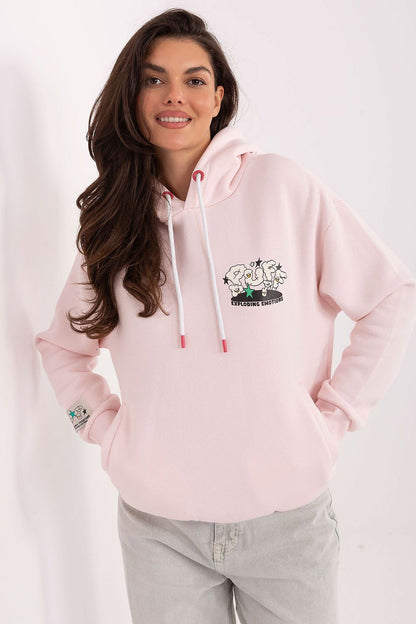 Chic and versatile women's hoodie by Sublevel, made from a premium cotton-polyester blend, perfect for layering.