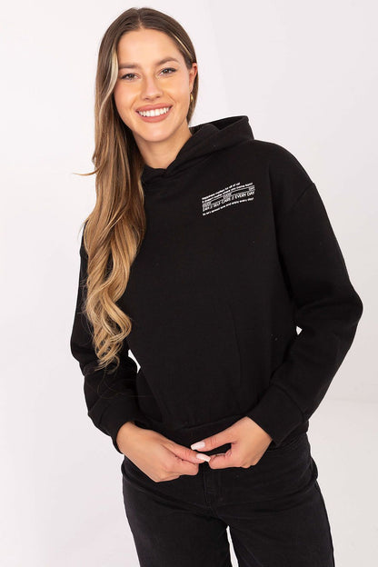 Chic women's casual hoodie by Sublevel, made from a premium cotton blend, featuring a practical design and available in sizes XS to XL for a perfect fit.