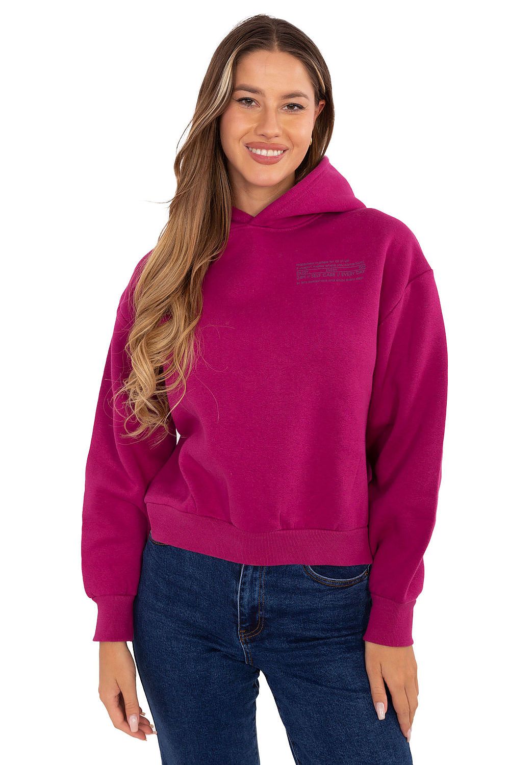 Chic casual hoodie by Sublevel with a minimalist design, ideal for sophisticated layering and versatility.
