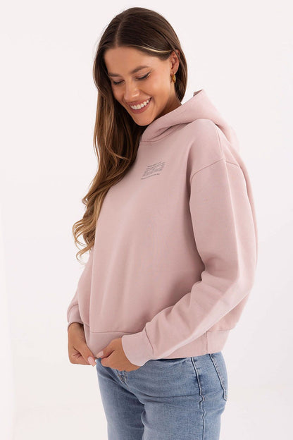 Chic women's hoodie by Sublevel, made from a premium cotton-polyester blend, perfect for layering in any season.