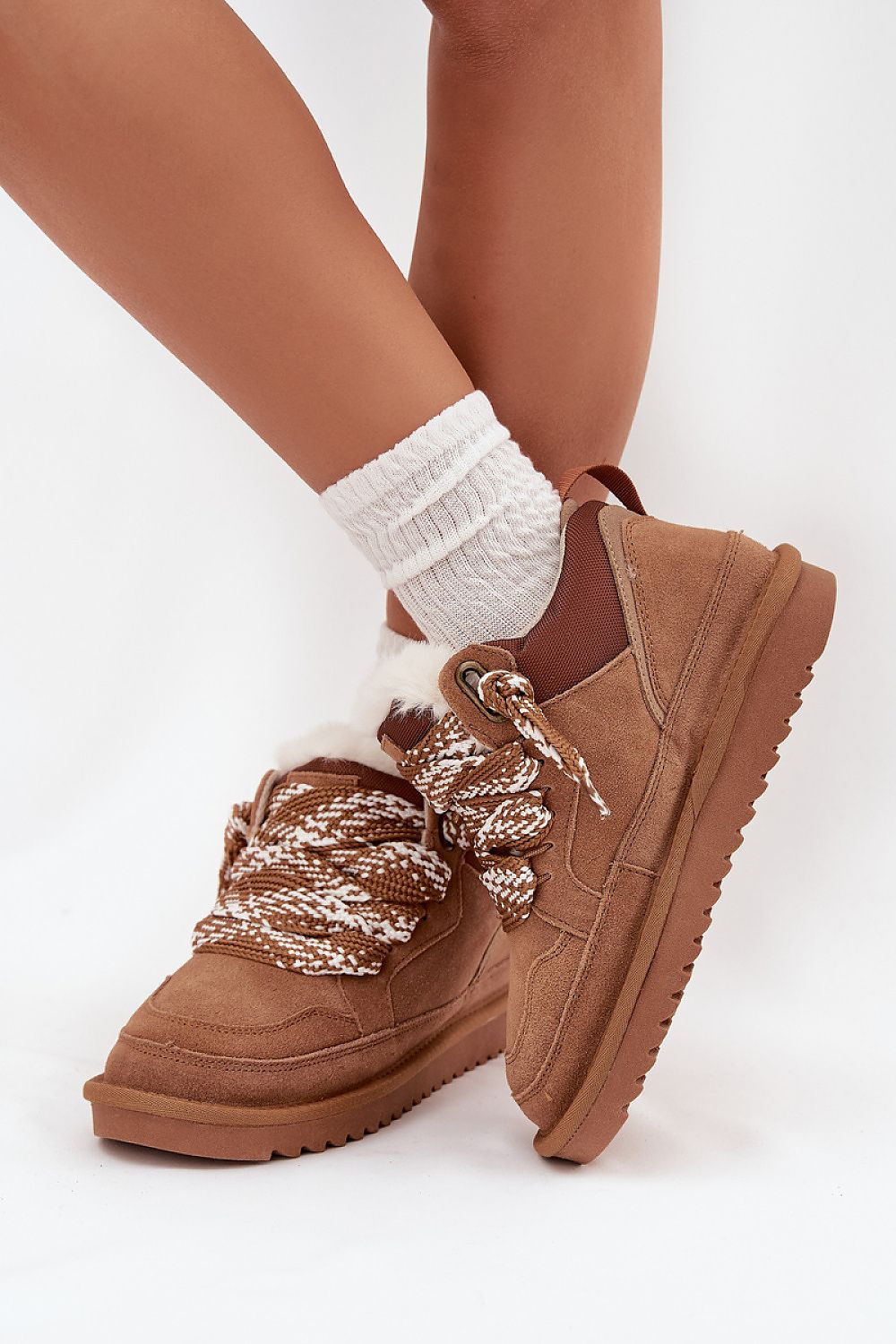 Step in style with Vinceza winter snow boots, combining soft suede and luxurious fur lining for both comfort and fashion in cold weather.