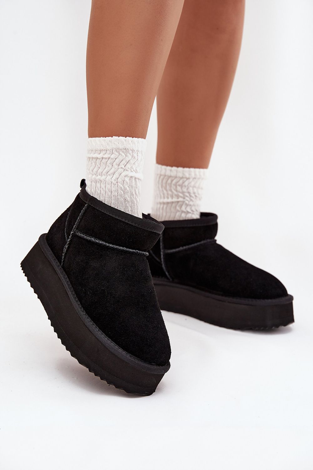 Vinceza Women's Luxury Suede Snow Boots with fur lining, showcasing elegance and warmth for winter style - Step in Style.