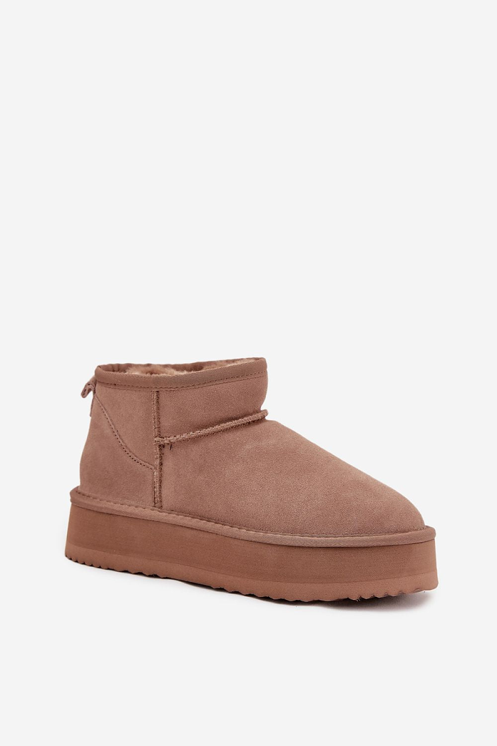 Vinceza Women's luxury snow boots with a sophisticated platform sole, delivering both style and warmth this winter.