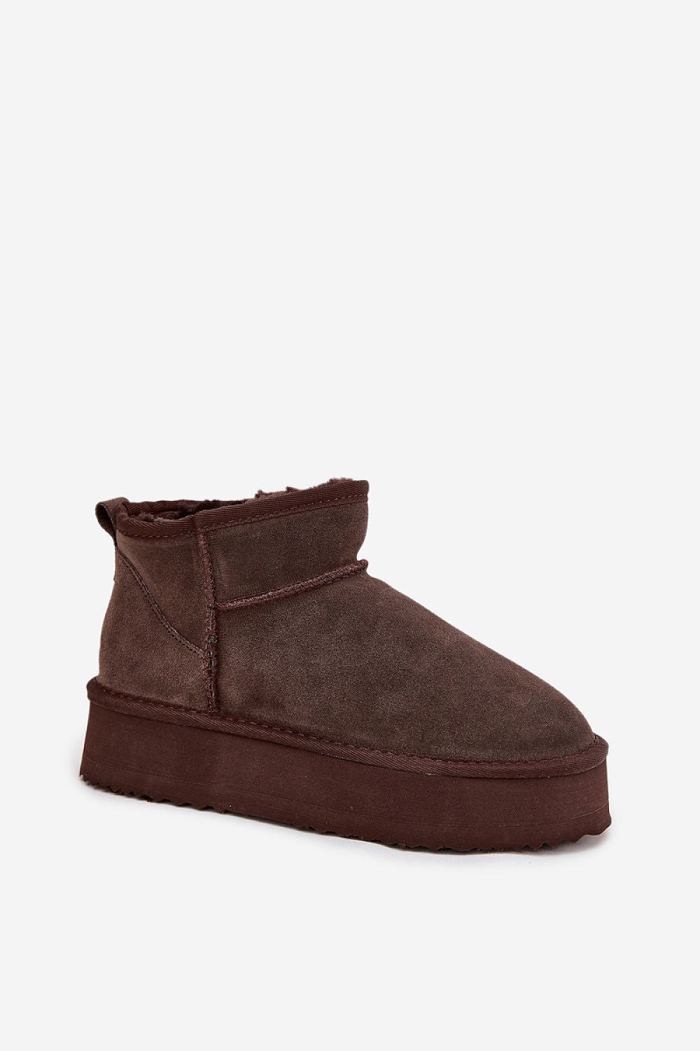 Vinceza Women's Luxury Suede Snow Boots, slip-on and fur-lined, showcasing elegant winter style, perfect for cold weather, crafted by Step in style.