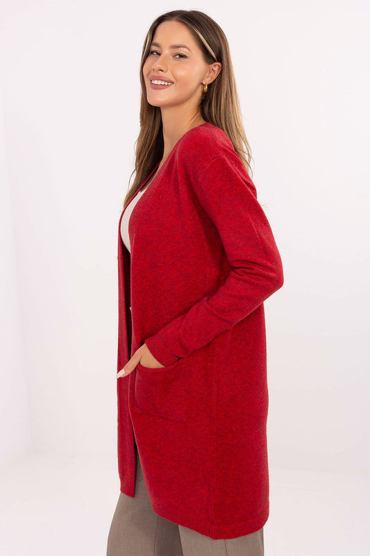 Elegant cardigan available in EU S/M and L/XL sizes, featuring a smooth design and comfortable fit by Factory Price, ideal for both work and casual outings.