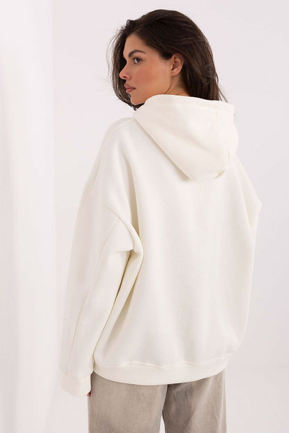 Close-up of Factory Price's elegant women's hoodie showcasing its delicate embroidery and soft cotton-polyester blend, ideal for both style and comfort.