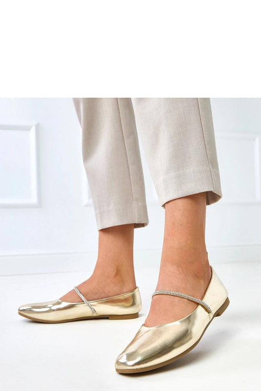 Elegant square toe women's ballet flats by Solea featuring a decorative zircon strap, crafted from high-quality synthetic leather for luxurious comfort and style.