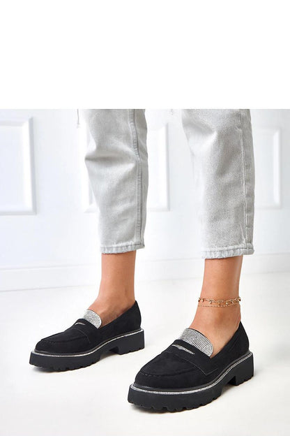 Sophisticated eco leather moccasins for women by Solea, showcasing round toe design and luxurious embellishments, available in EU sizes 36-41.