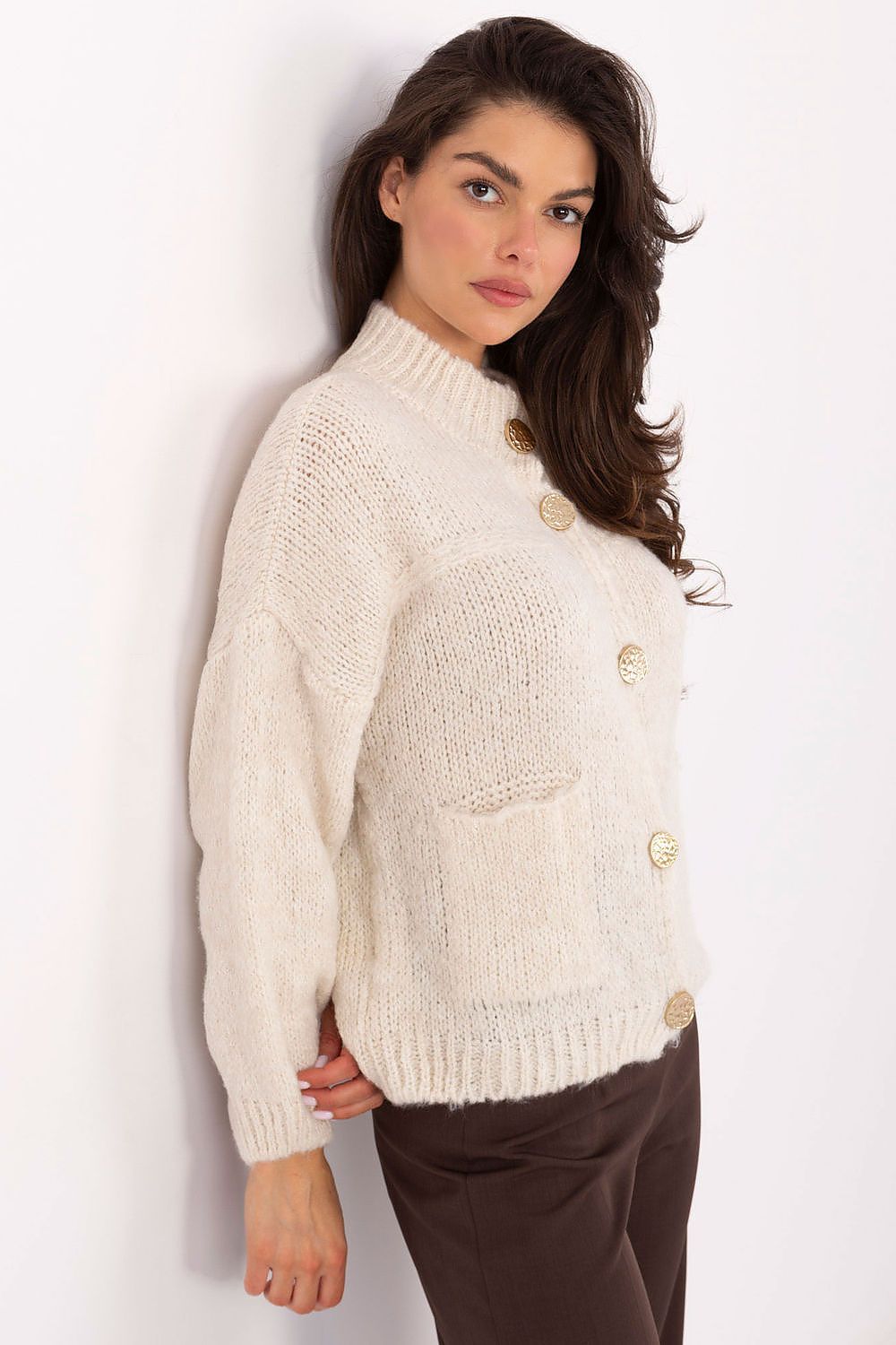 Elegant and stylish Italy Moda women's cardigan, crafted from high-quality materials for a refined look.