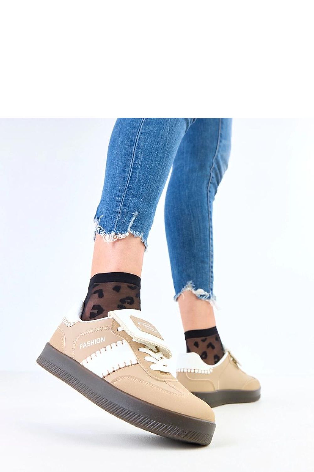 Solea Women's Lace-Up Sports Shoes displayed in various sizes from 36 to 41 EU, highlighting the modern aesthetic and luxurious feel of synthetic leather.