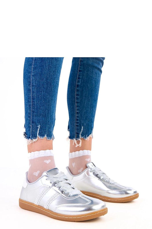 Elegant women's sport shoes by Solea in eco leather with satin laces, showcasing a modern design for casual stylizations.