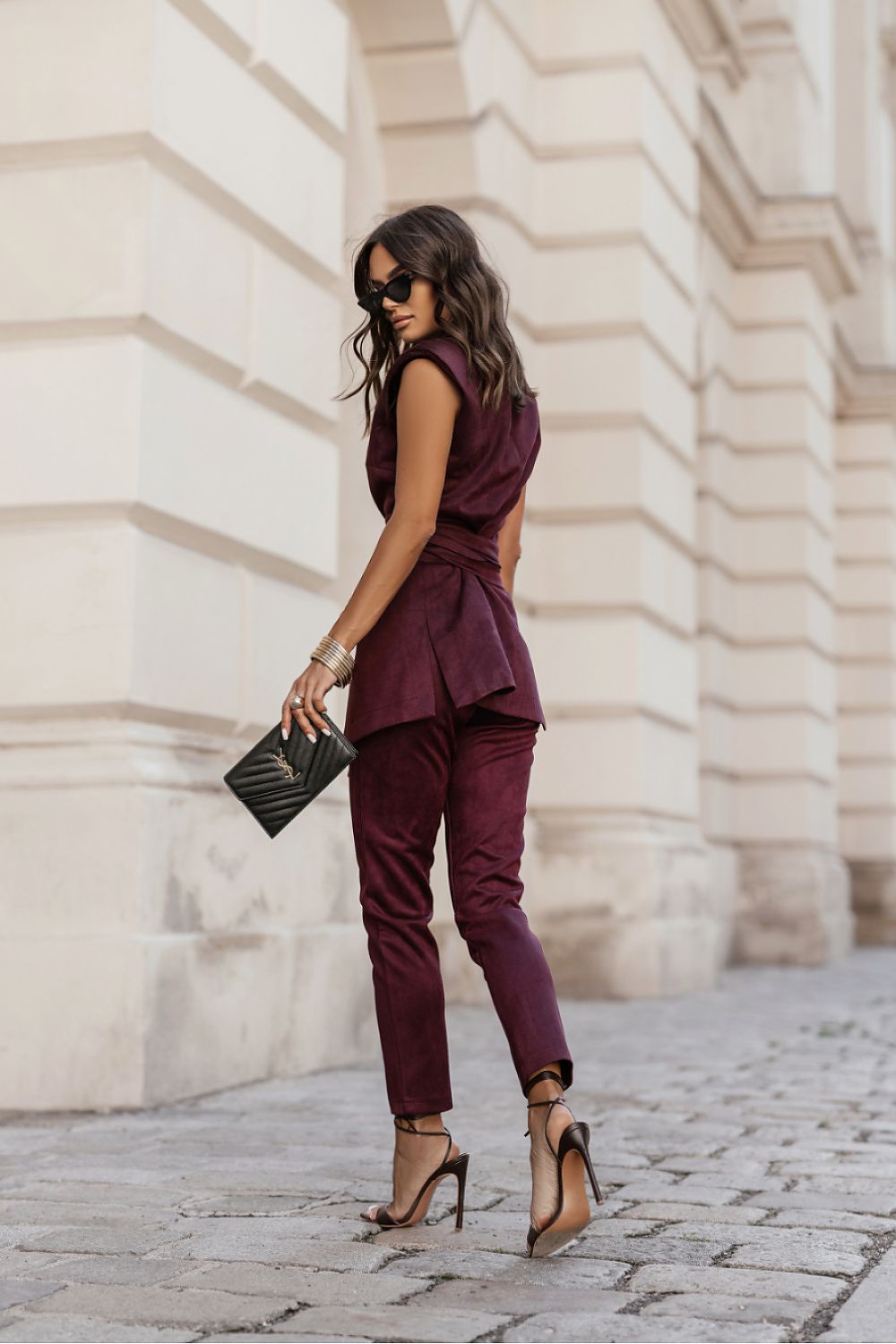 Sophisticated Ruby Fango Elegant Vest for Women by LaBalancia, showcasing a luxurious viscose blend fabric.