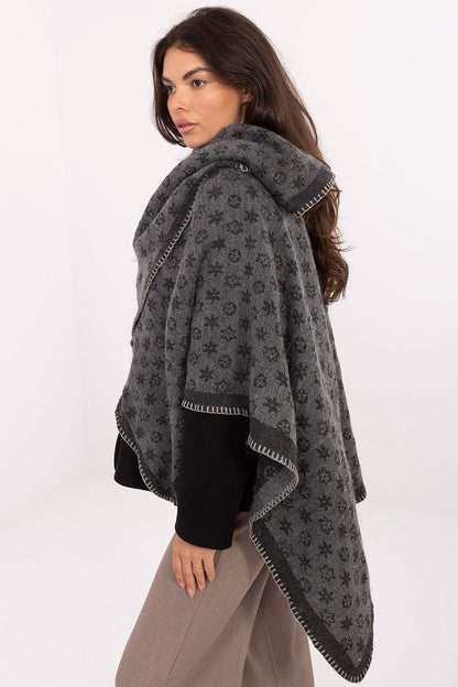 Elegant 100% Acrylic Poncho by Factory Price featuring unique print and loose fit, perfect for achieving effortless elegance.