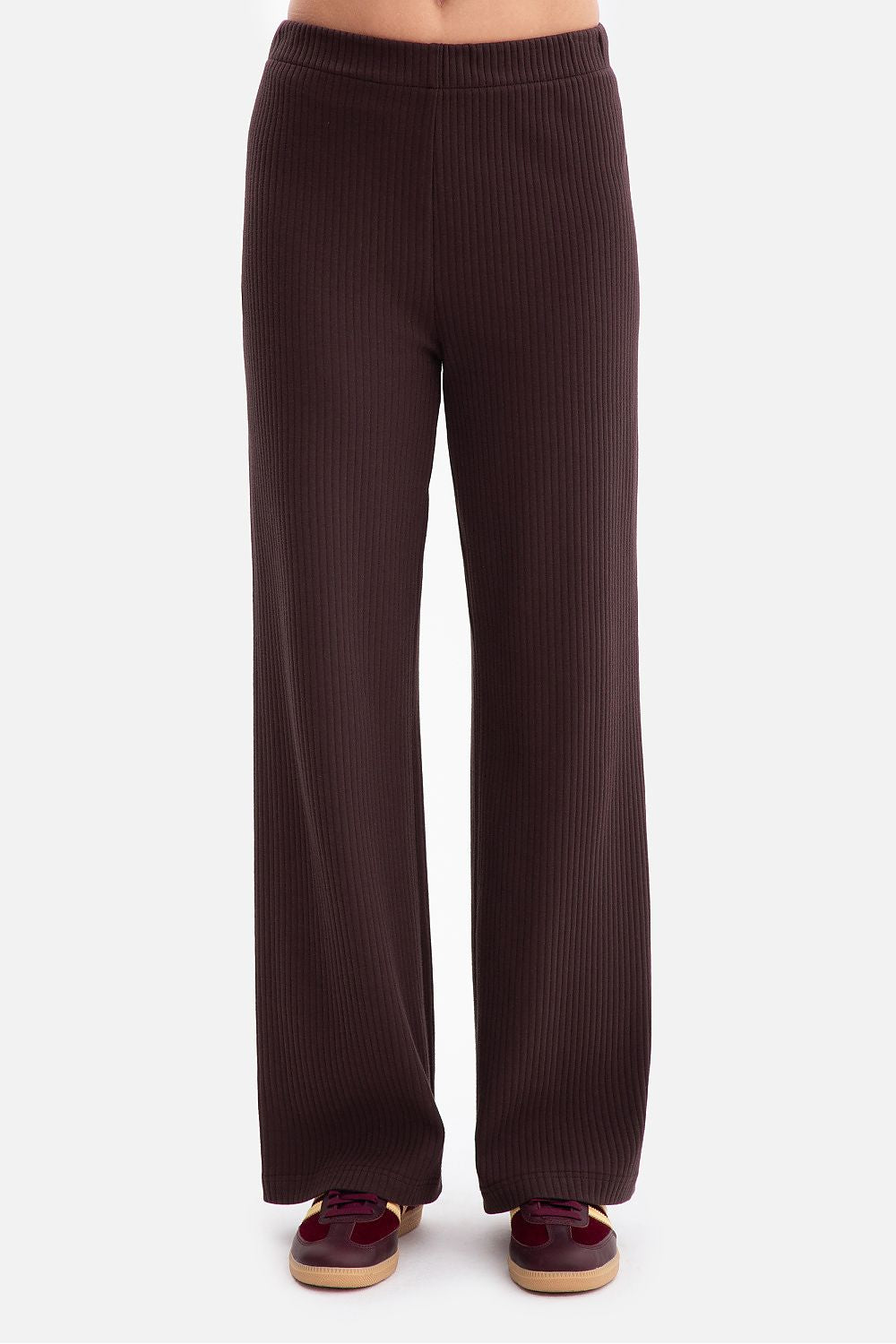 Stylish women's ribbed pants by BeWear, crafted from soft cotton and spandex blend, ideal for elevating your wardrobe.