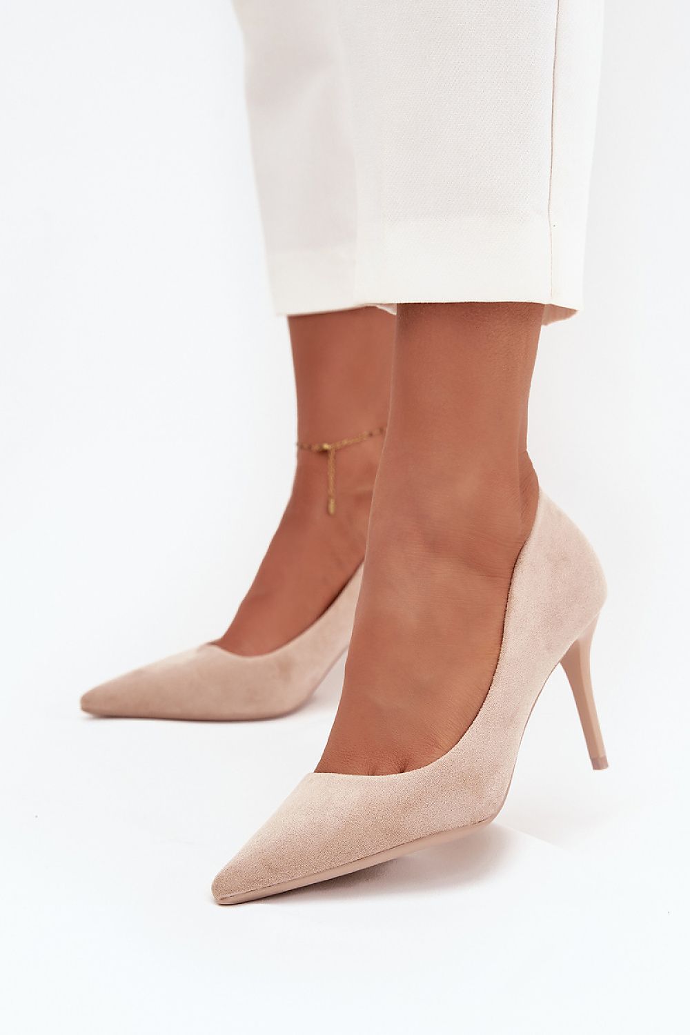 Elegant women's high heels in eco suede from Step in Style, featuring an 8.5cm heel height, combining comfort and luxury for a sophisticated look.