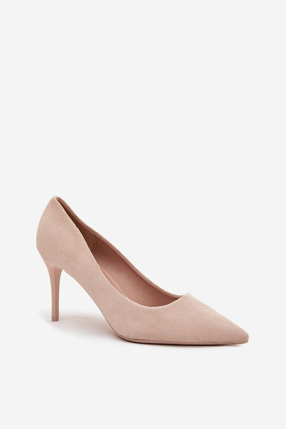Step in Style eco suede high heels for women, showcasing a sleek pointed toe design and 8.5cm heel, perfect for adding elegance to any outfit.