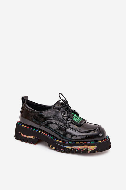 Stylish natural leather platform shoes for women by Step in style, featuring a modern lace-up design perfect for both casual and elegant outfits.