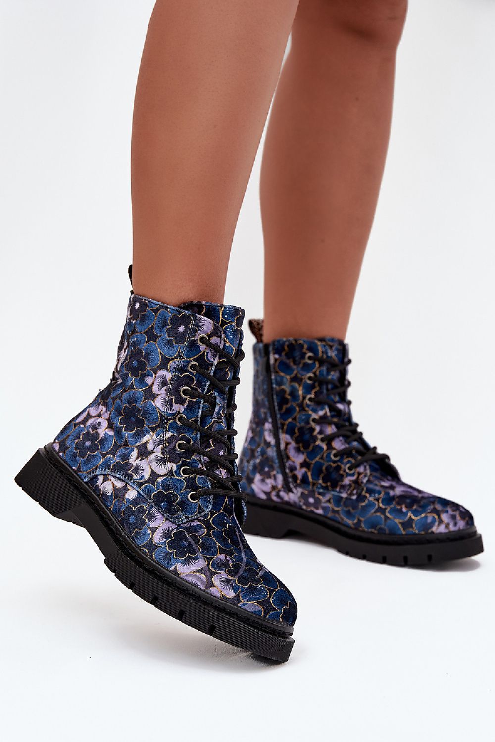 Artiker Women's Floral Ankle Boots with Side Zipper, showcasing elegant floral design by Step in Style, a perfect balance of comfort and luxury for the modern woman.