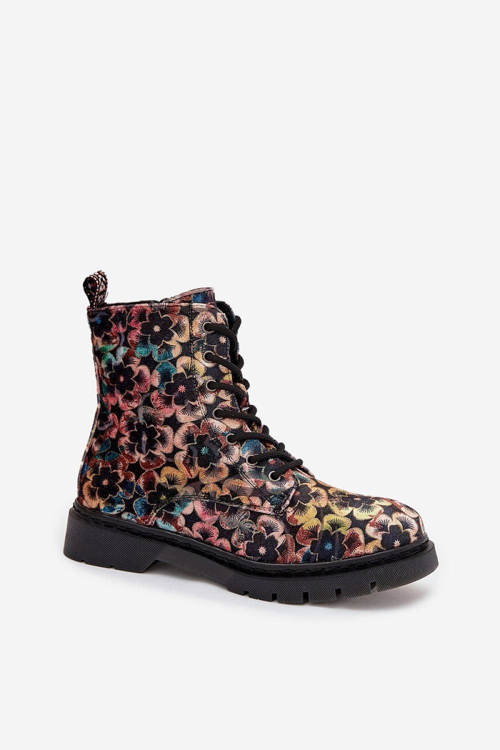 Artiker Women's Floral Ankle Boots by Step in Style paired with chic outfit, illustrating their versatility as a stylish accent in various looks.