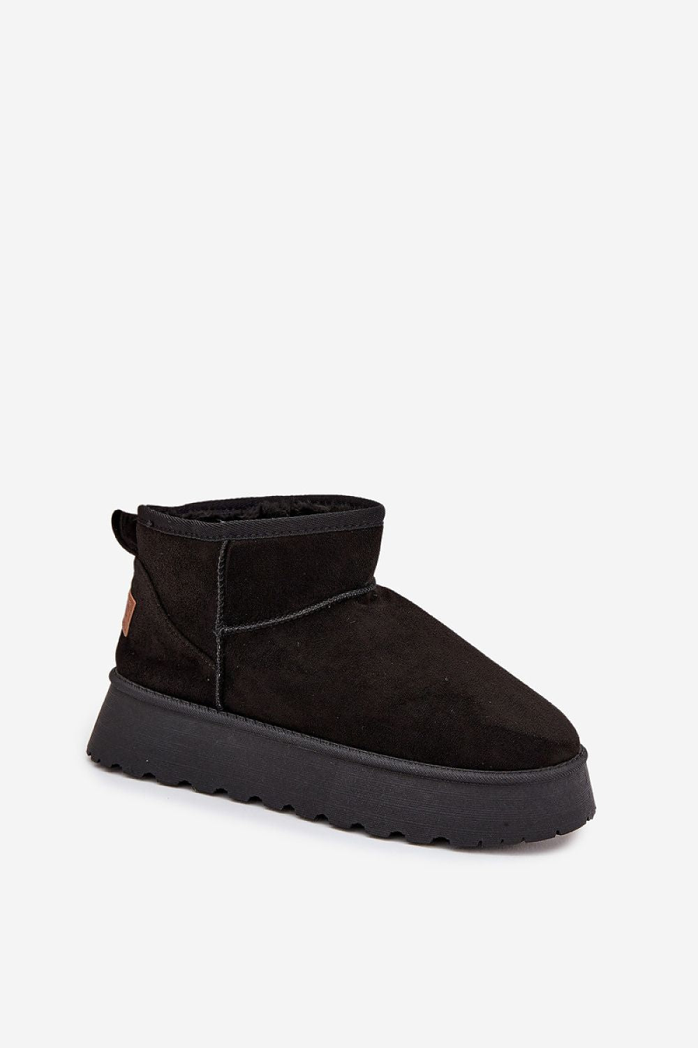 Stylish platform snow boots for women crafted from eco suede with plush fur lining, offered by Step in Style for chic winter looks.