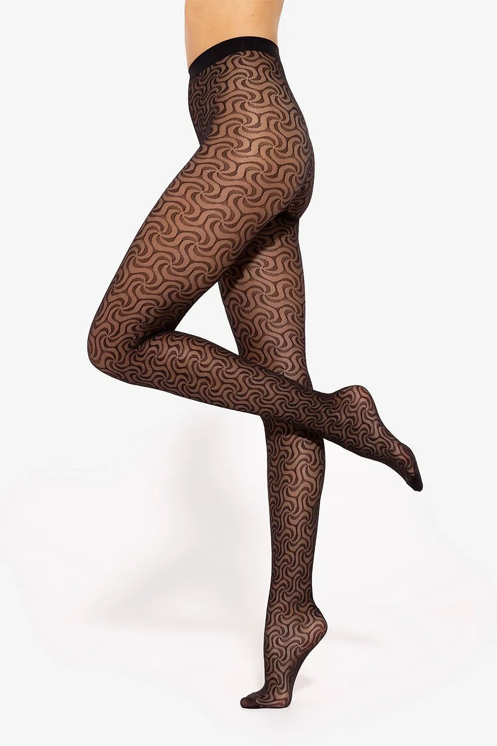 Elegant Gatta Mosaic 05 Women's Tights featuring a luxurious geometric pattern that enhances legs and adds a distinctive accent to any outfit.