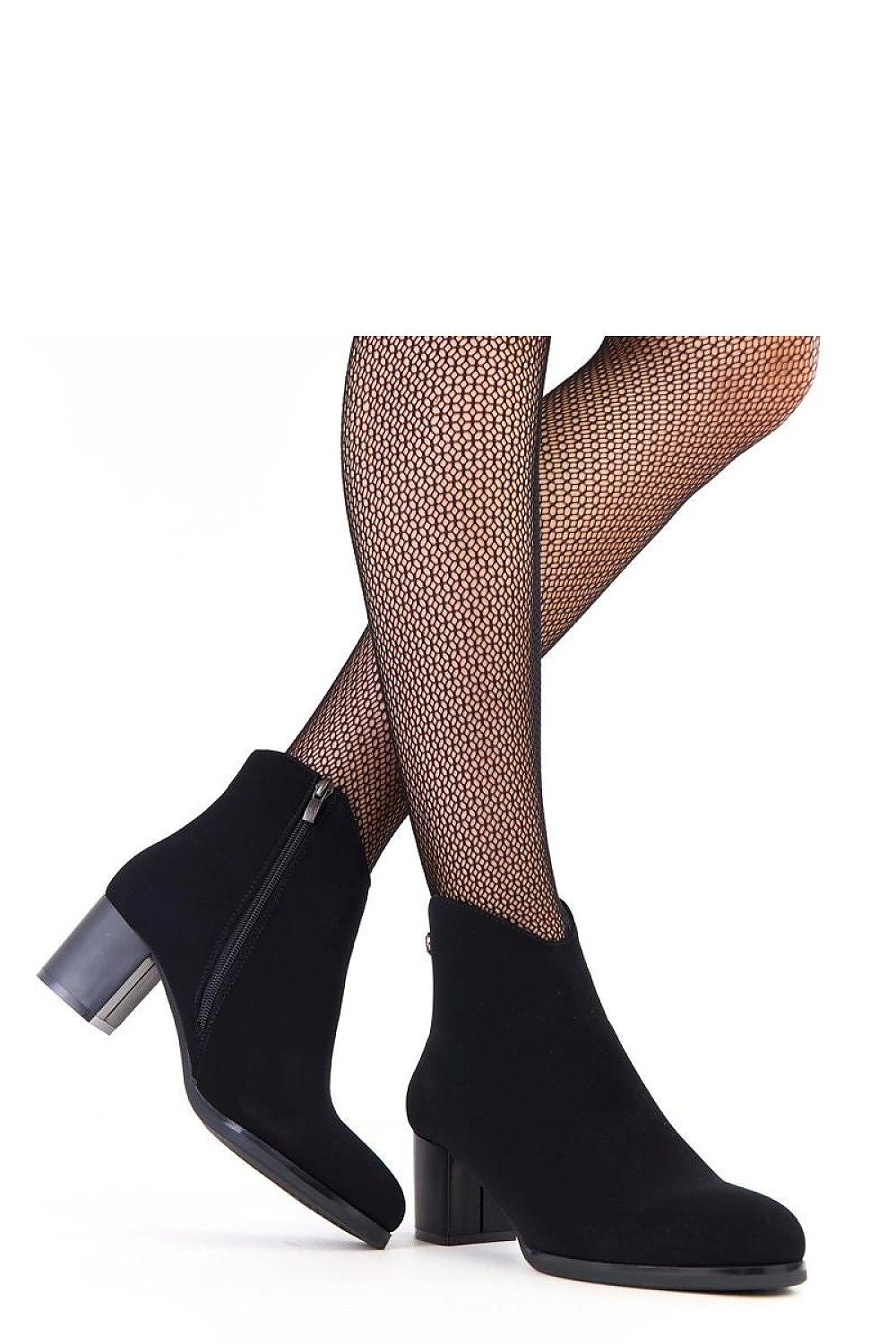 Elegant Solea Women's Classic Ankle Boots featuring insulation for warmth, ideal for autumn-winter season, highlighted with sophisticated zircon details.