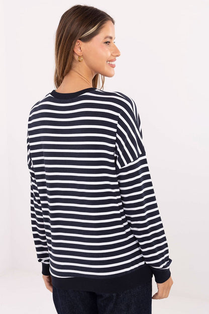 Sophisticated women's striped blouse by Relevance in EU sizes 0-2, designed for comfort and style in soft micro modal and elastane blend.