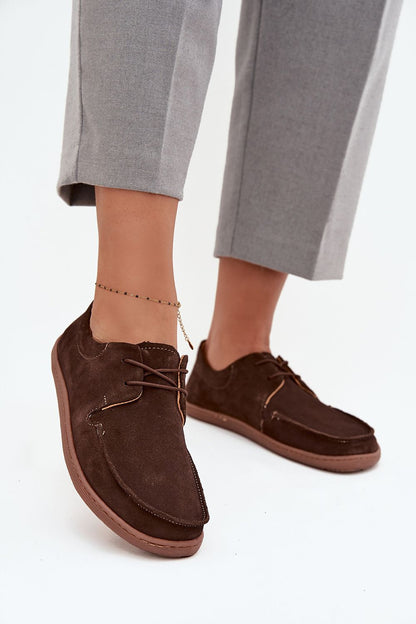 Natural suede women's half shoes with a 1.5 cm sole height by Step in style, offering inimitable comfort and sophisticated charm.