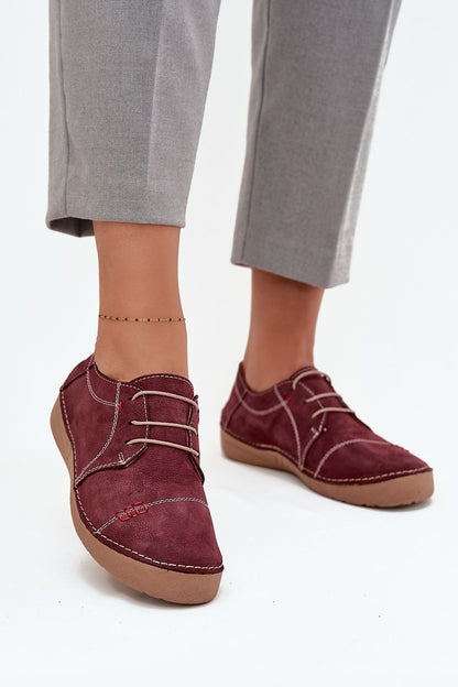 Step in Style's comfortable women's half shoes in natural leather, featuring a versatile cut, perfect for both casual and formal outfits.