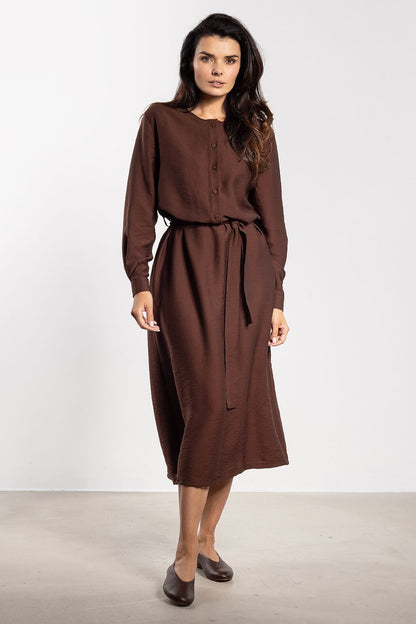Modern awama A-Line maxi dress, showcasing versatility for both casual and elegant styles, available in multiple sizes.