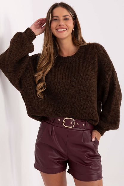 Luxurious leather shorts with wide legs and practical pockets by Rue Paris, showcasing an elegant silhouette in Size EU 0.