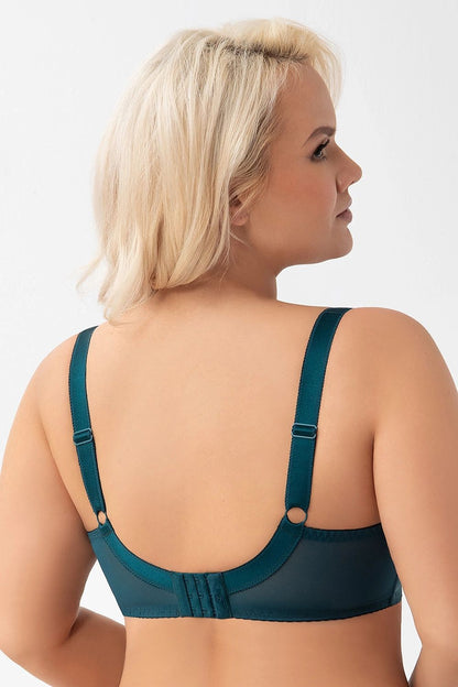 Gorsenia Lingerie exquisite soft bra demonstrating high-quality craftsmanship and luxurious comfort, made for sizes EU 75D to 95E.