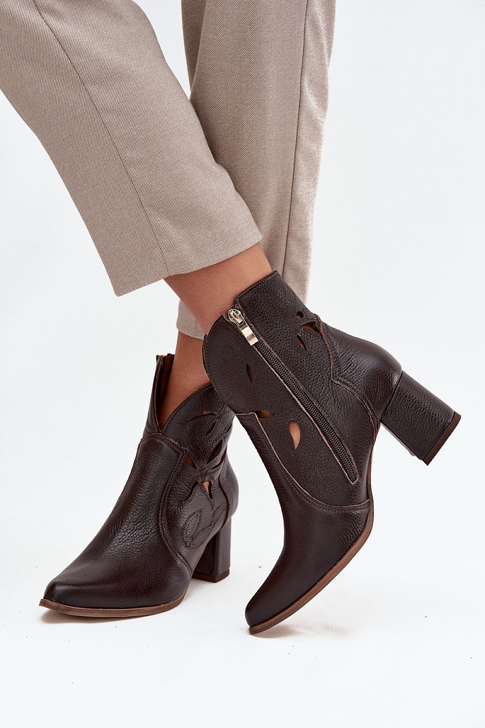 Sophisticated women's ankle boots perfect for transitional seasons, crafted from luxurious natural leather by Step in Style.