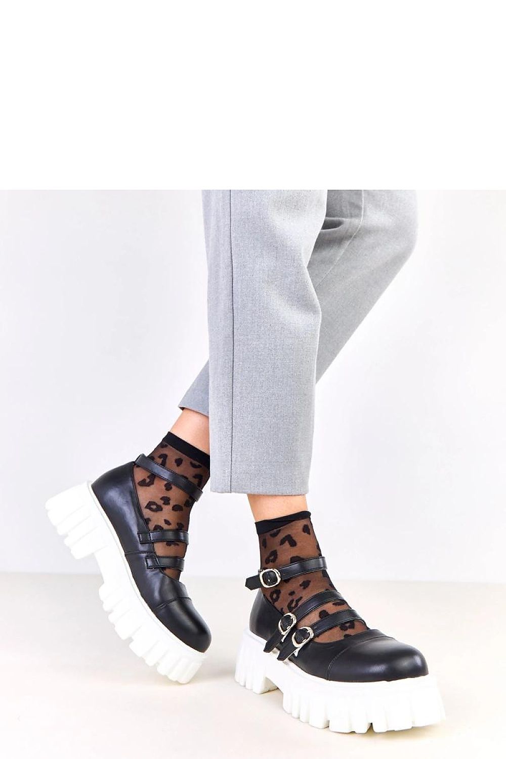 Solea Women's upscale eco leather half shoes showcasing a contemporary style with three chic buckles for a fashionable look.