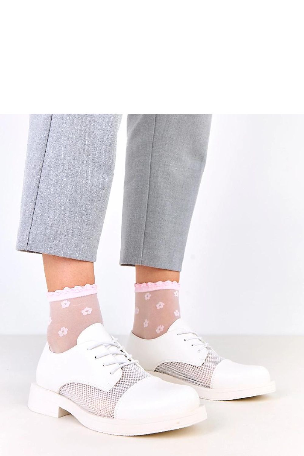 Elegant Solea Lace-Up Half Shoes featuring a breathable natural leather footbed and stable 3 cm heel, ideal for daily wear.