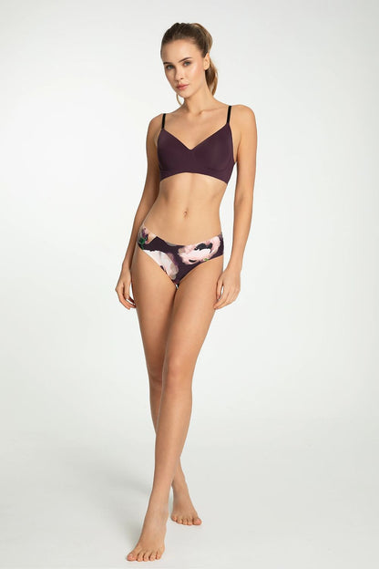 Fashion-forward Julimex floral print Brazilian panties emphasizing comfort and confidence, available in sizes S-XL.