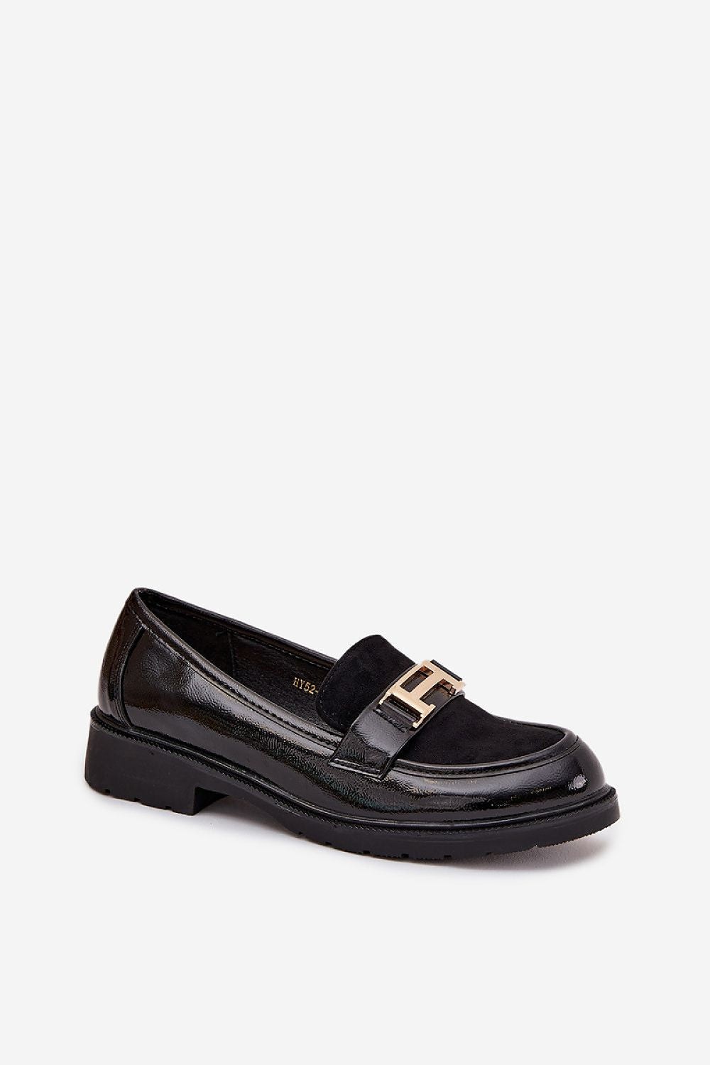 Elegant women’s loafers by Step in Style, crafted from eco leather, featuring a classic design with subtle gold accents, perfect for stylish comfort.