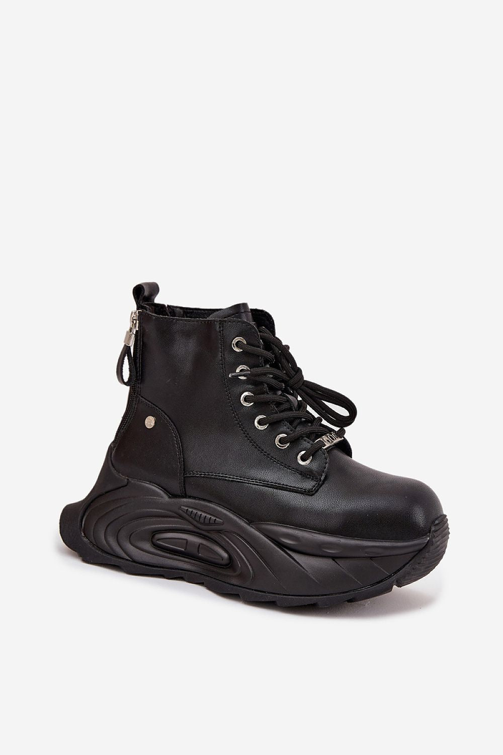 Elegant GOE women's natural leather ankle boots with platform and zippers, perfect for modern style and comfort, crafted by Step in Style.