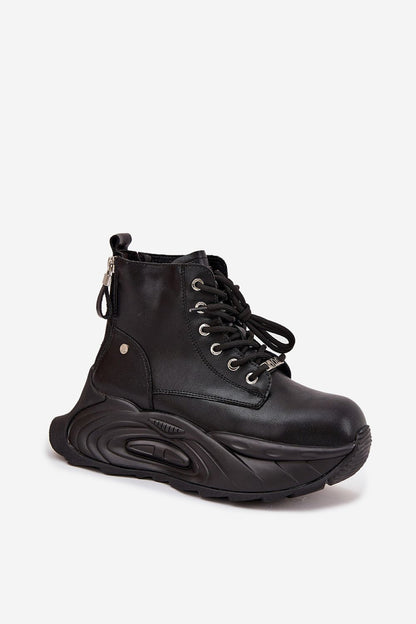 Elegant GOE women's natural leather ankle boots with platform and zippers, perfect for modern style and comfort, crafted by Step in Style.