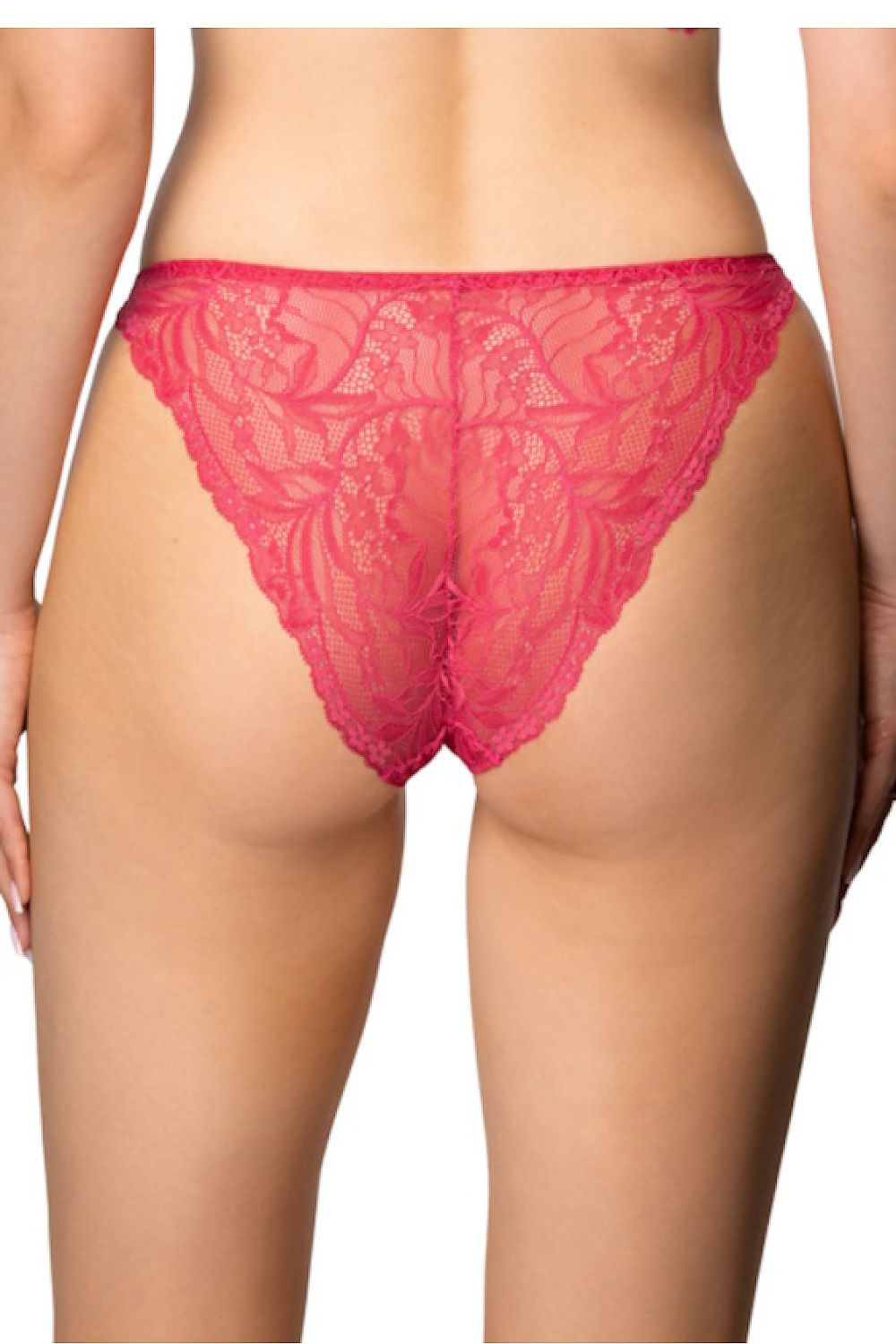 Sensual design of Eternal F-4028 Raspberry Lace Panties by Mat, highlighting feminine shape with breathable materials.