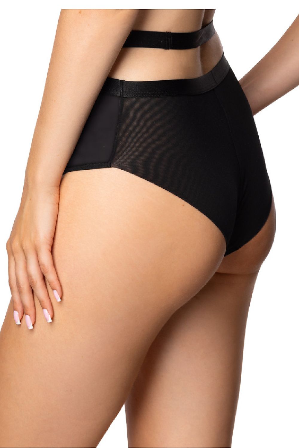 Chic Etna High Waist Panties by Mat, perfect fit emphasising elegance and femininity with breathable mesh details.